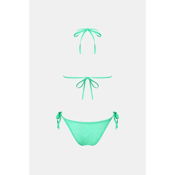 Bikini bretelles licou col diamant et bas taille basse
