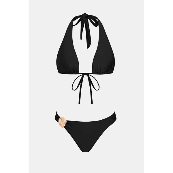 Bikini bretelles licou col plongeant et bas taille basse