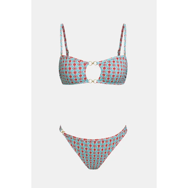 Bikini col carré bas taille basse