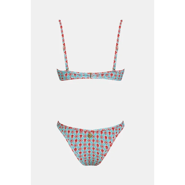 Bikini col carré bas taille basse