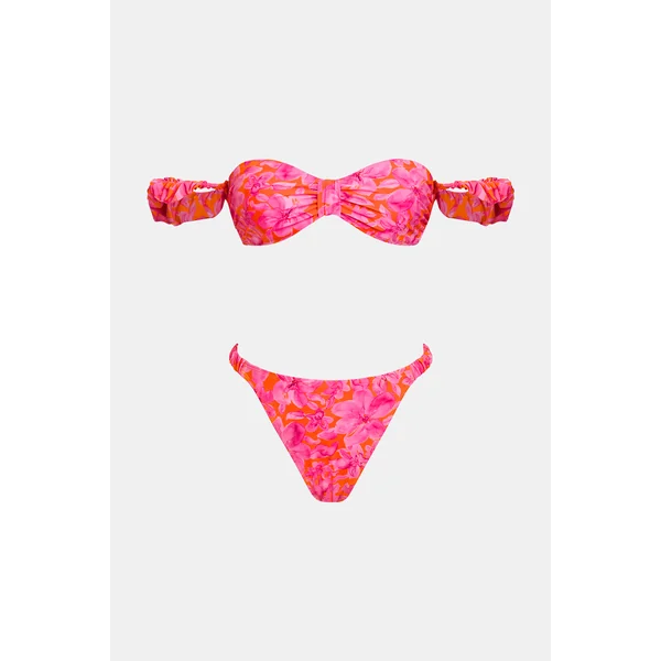 Bikini col cœur et bas taille standard