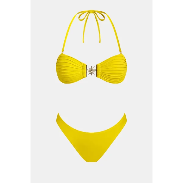Bikini col cœur et bas taille standard ultra échancré