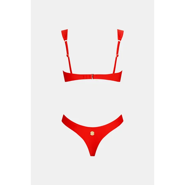 Bikini col diamant et bas coupe extra échancrée