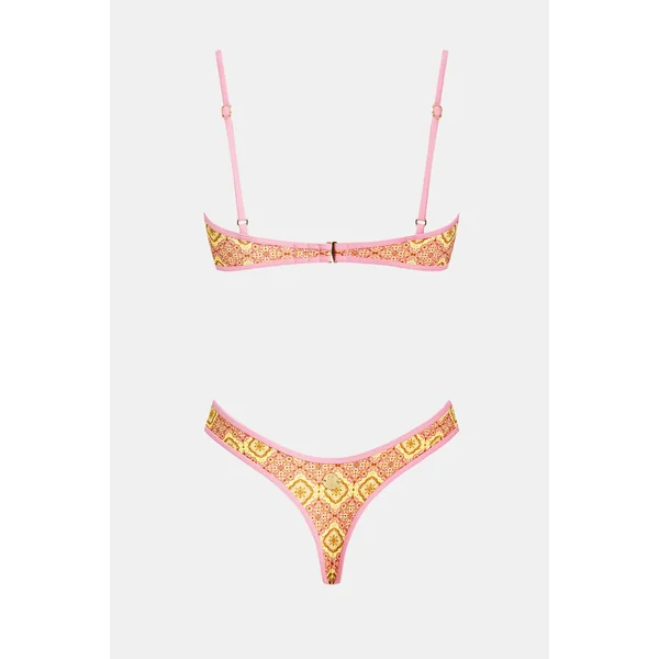 Bikini col diamant et bas extra échancré