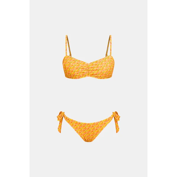 Bikini col diamant et bas taille basse