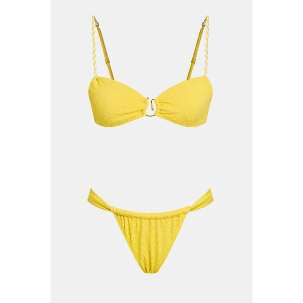 Bikini col diamant et bas ultra échancré