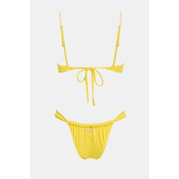 Bikini col diamant et bas ultra échancré