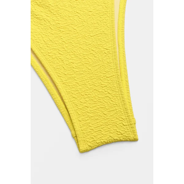 Bikini col plongeant et bas taille basse