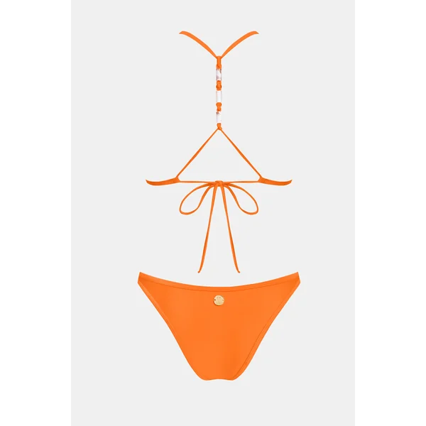 Bikini col plongeant et bas ultra échancré