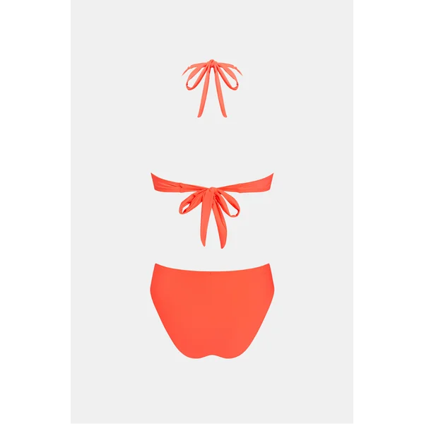 Bikini corail fil en U bretelles licou