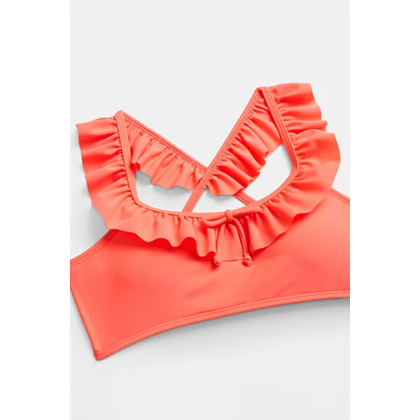 Bikini enfant rouge col rond