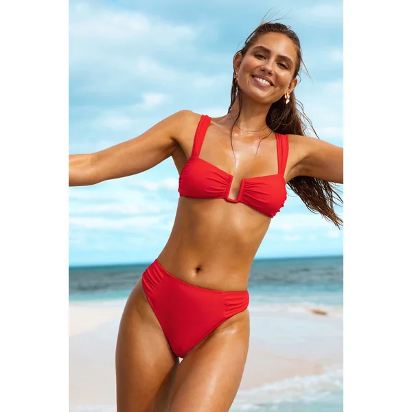 Bikini fil en U et bas taille moyenne