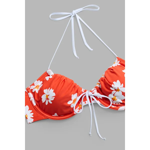 Bikini floral balconnet échancré