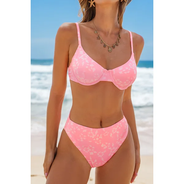 Bikini floral DD+ bretelles ajustables