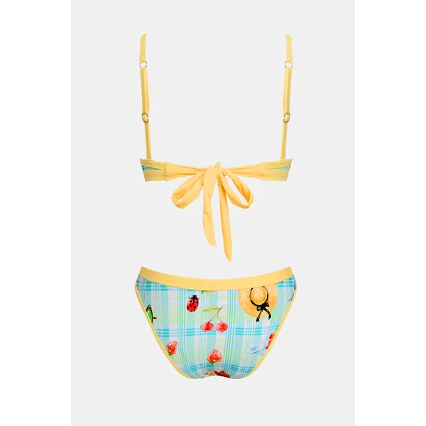 Bikini fruité col scoop