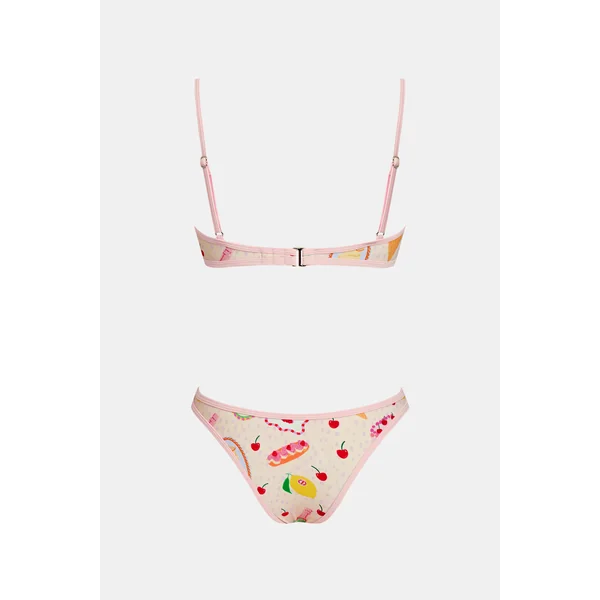 Bikini fruité ultra échancré