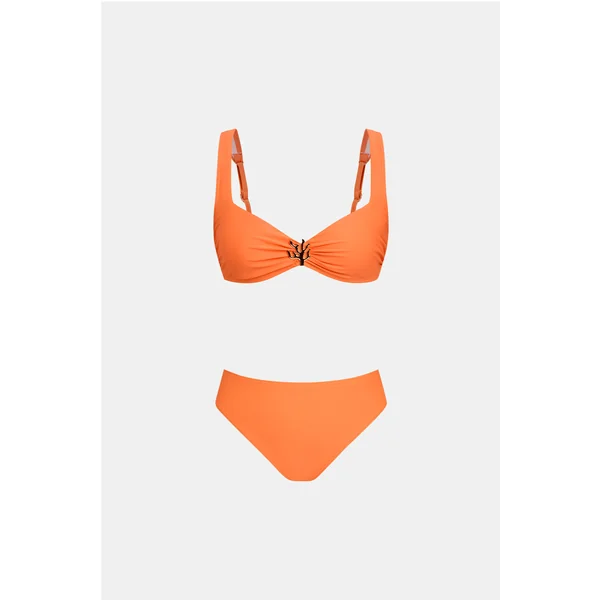 Bikini orange bas taille moyenne