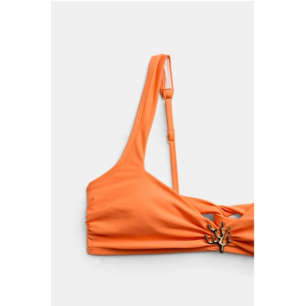 Bikini orange bas taille moyenne