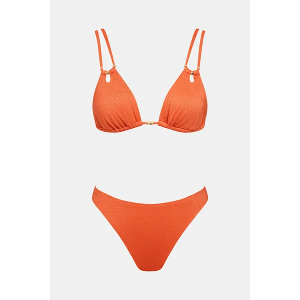 Bikini orange bretelles ajustables