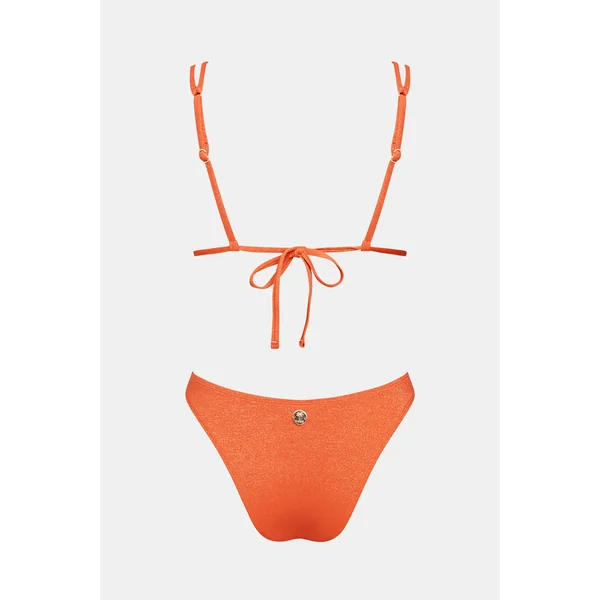 Bikini orange bretelles ajustables