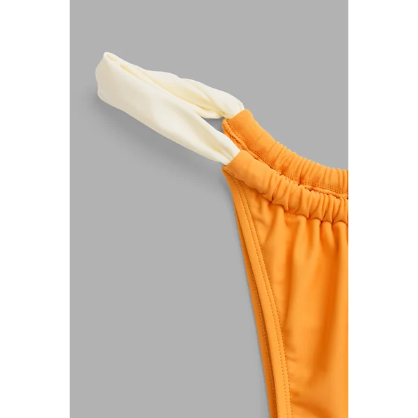 Bikini orange col cœur armature