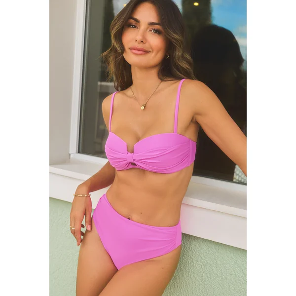 Bikini rose bonnets moulés