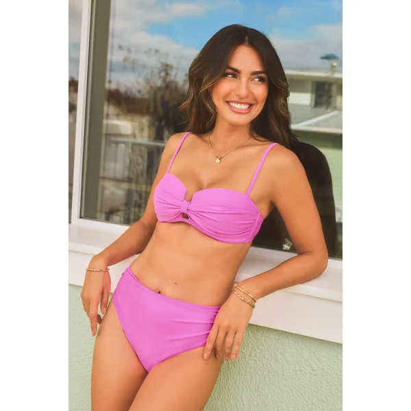 Bikini rose bonnets moulés