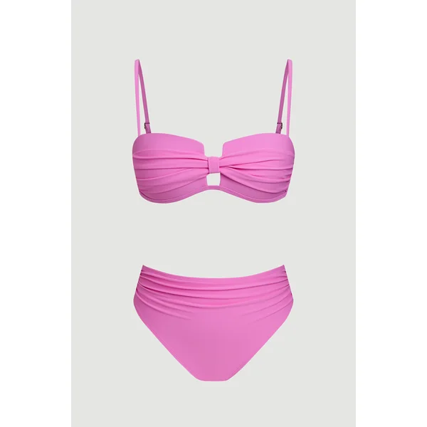 Bikini rose bonnets moulés