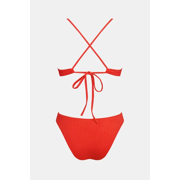 Bikini rouge à anneau