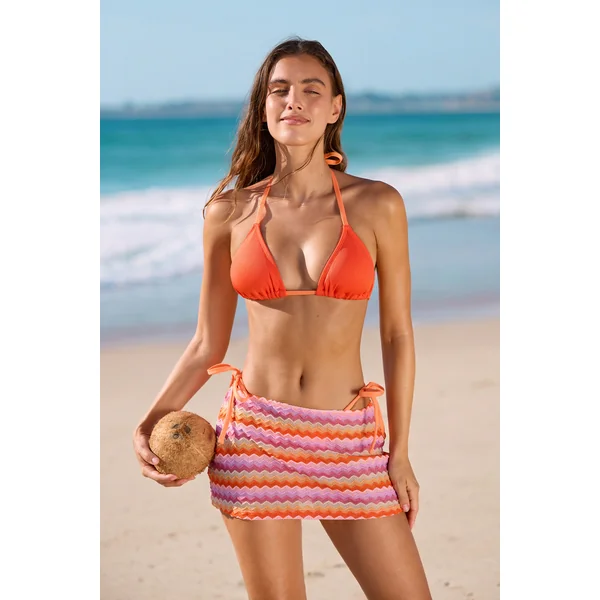 Bikini trois pièces à rayures