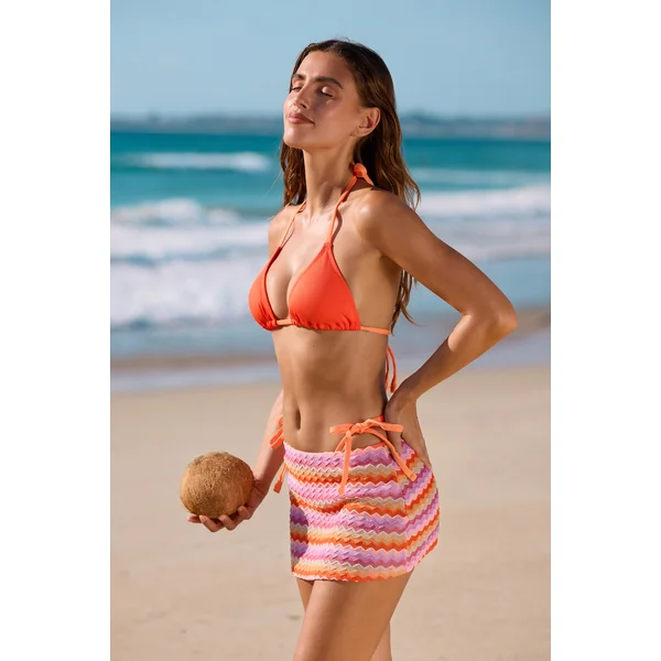 Bikini trois pièces à rayures