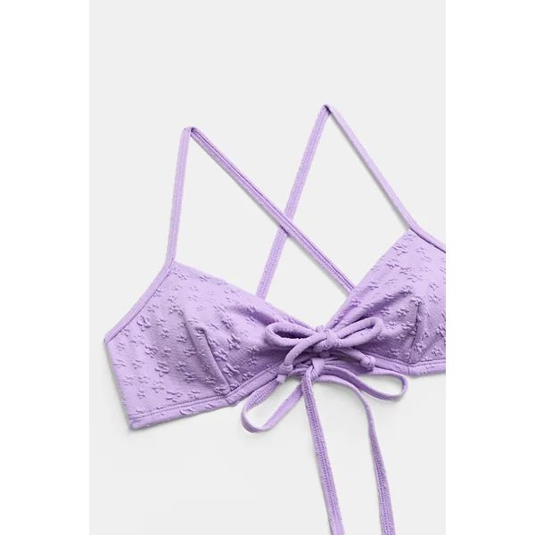Bikini violet dos croisé