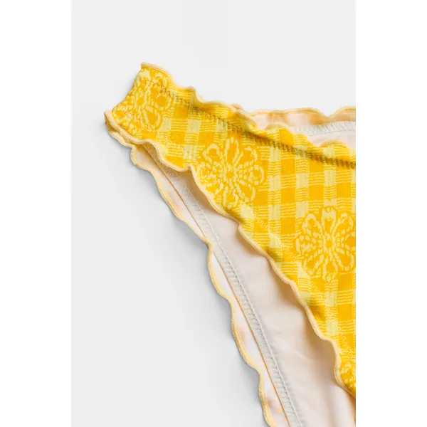 Bikini à carreaux taille moyenne