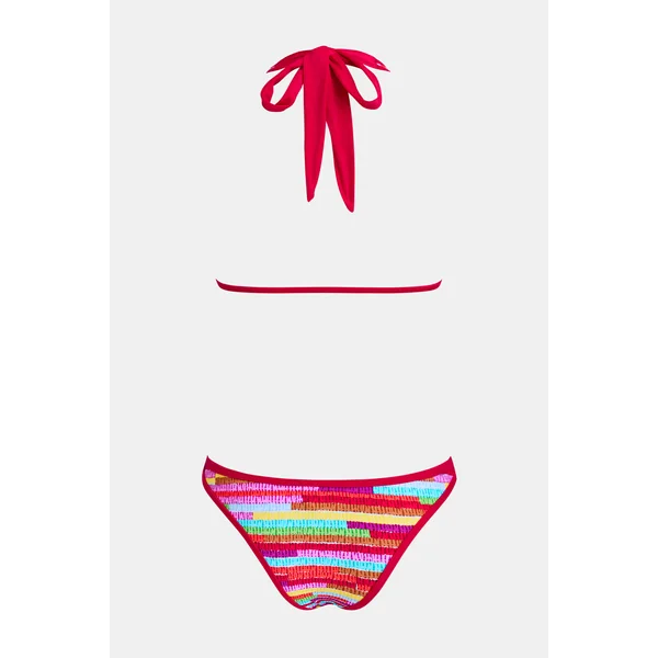 Bikini à rayures bas ultra échancré