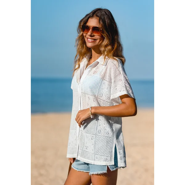Blouse blanche allure épurée