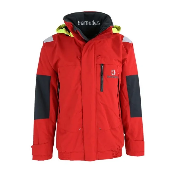 Blouson COASTAL rouge doublé polaire