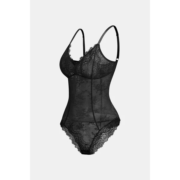 Body gainant dentelle bretelles ajustables maintien léger