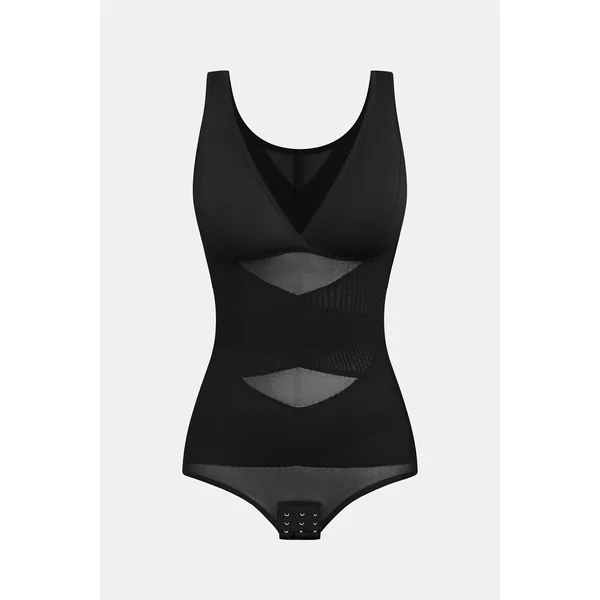 Body gainant noir avec compression moyenne