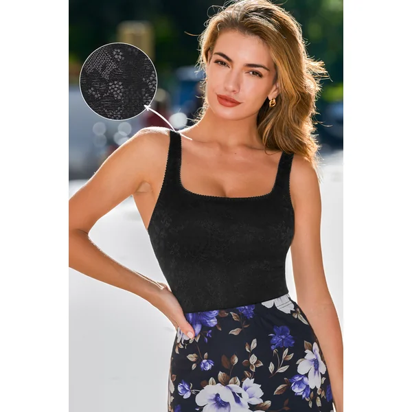 Body gainant noir maintien léger