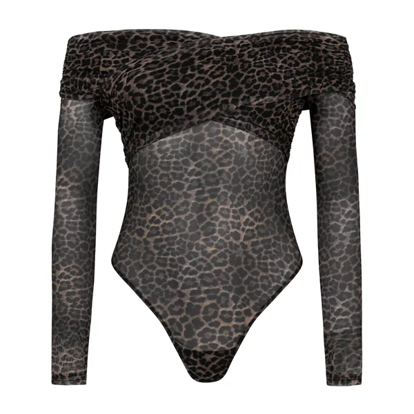 Body léopard Keisha - Noir