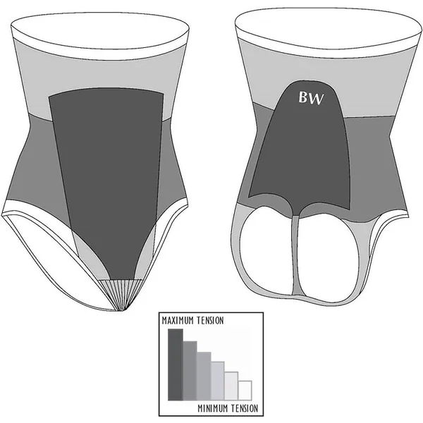 Body Wrap - Culotte taille haute avec bande en dentelle Nude Medium