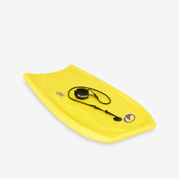 Bodyboard 100 débutant monomatière préformé - Jaune