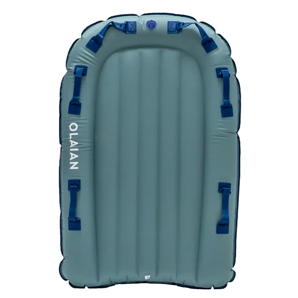 BODYBOARD TANDEM GONFLABLE ENFANT ADULTE bleu Gris