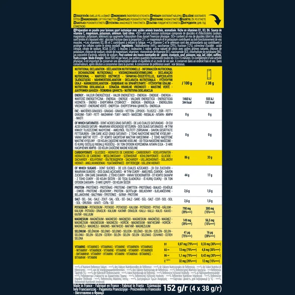 BOISSON ISOTONIQUE DOSETTE EN POUDRE ISO+ CITRON 4X38G