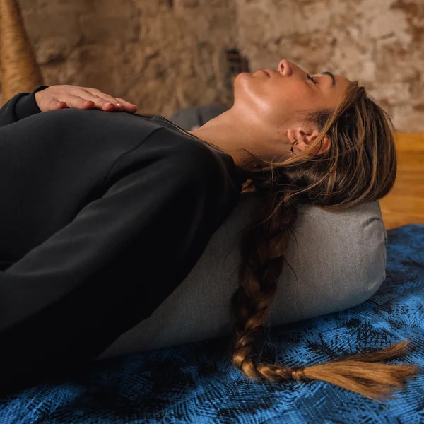 Bolster coussin de yoga, gris