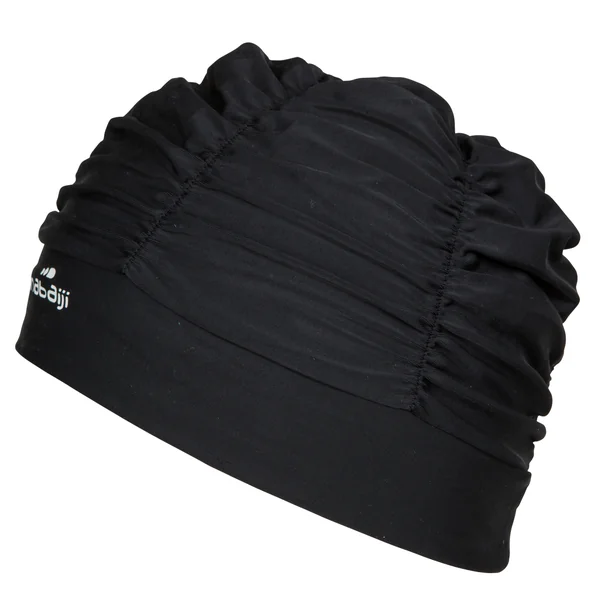 Bonnet de bain volume en maille - extensible - taille unique - noir