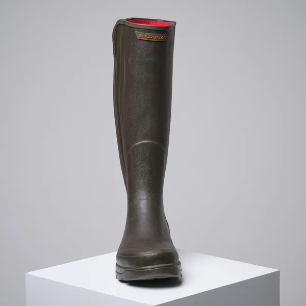 Bottes Chasse Chaudes Caoutchouc Néoprène Avec Zip Homme, 540 Marron