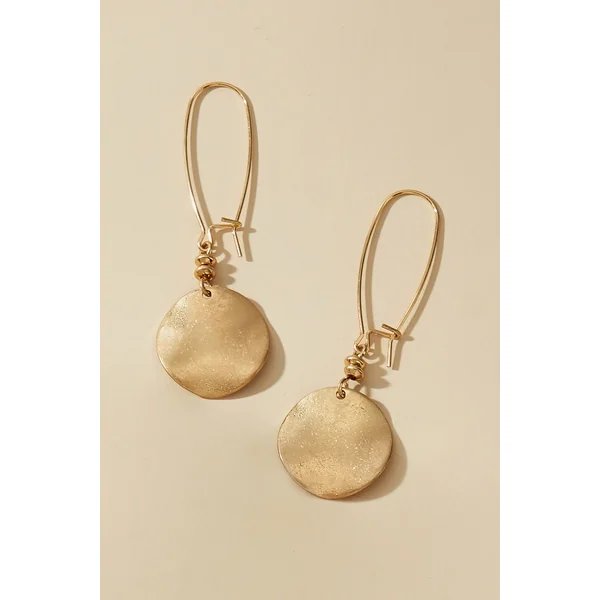 Boucles d’oreilles dorées ornée de charms