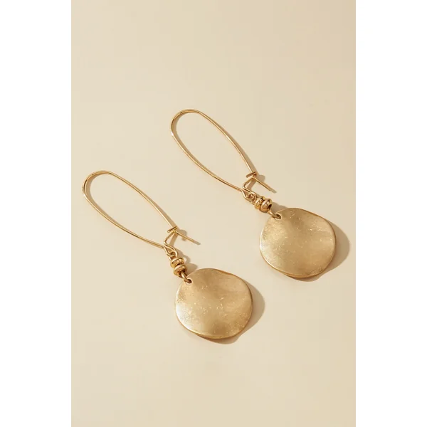 Boucles d’oreilles dorées ornée de charms