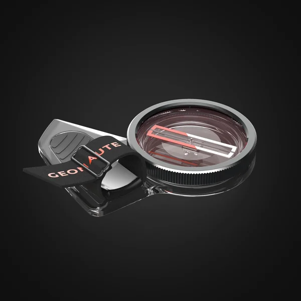 BOUSSOLE POUCE GAUCHE POUR COURSE D'ORIENTATION RACER 900 NOIR